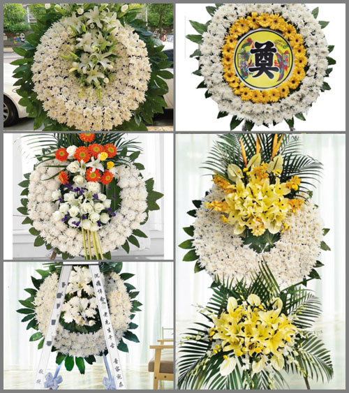 湖南邵阳洞口县竹市镇祥卜村花圈速递
